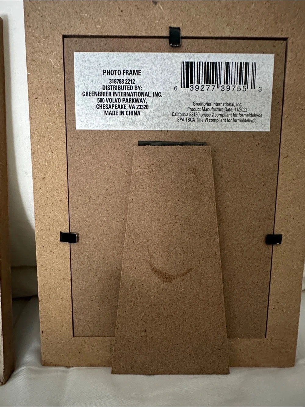 Rustic Wood 3.5x5 Photo Frames - Natural Wood Finish (Set of 4)